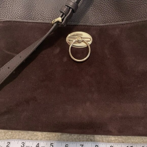 Boho-chic Talbots Dark Brown Bag Soft Suede Handbags Purse - Picture 2 of 9